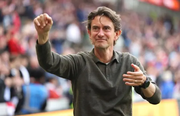 Brentford boss Thomas Frank (Photo by Luke Walker/Getty Images) via ONE FOOTBALL