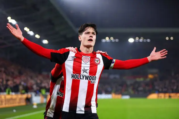 Brentford midfielder Christian Norgaard