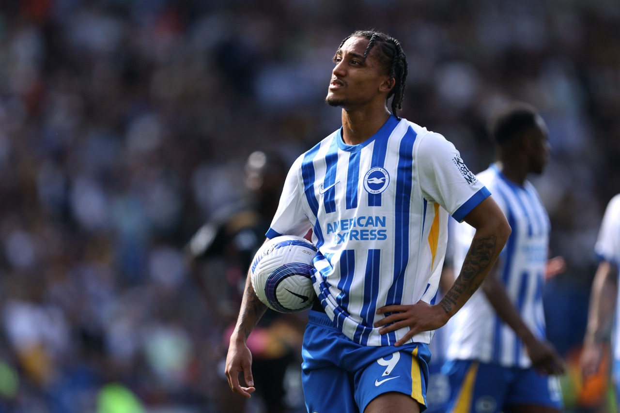 Brighton forward Joao Pedro looks set to move to Chelsea (Photo by Charlie Crowhurst/Getty Images) via ONE FOOTBALL