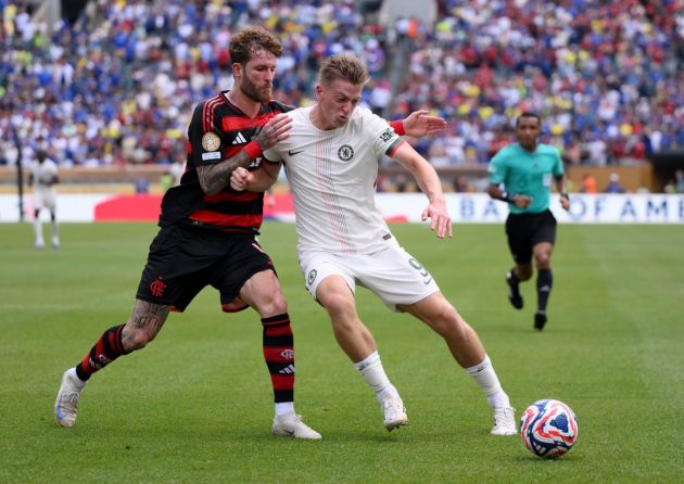 Liam Delap in Chelsea action (Photo by David Ramos/Getty Images)
