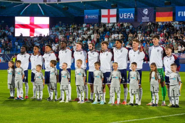 The England U21 side