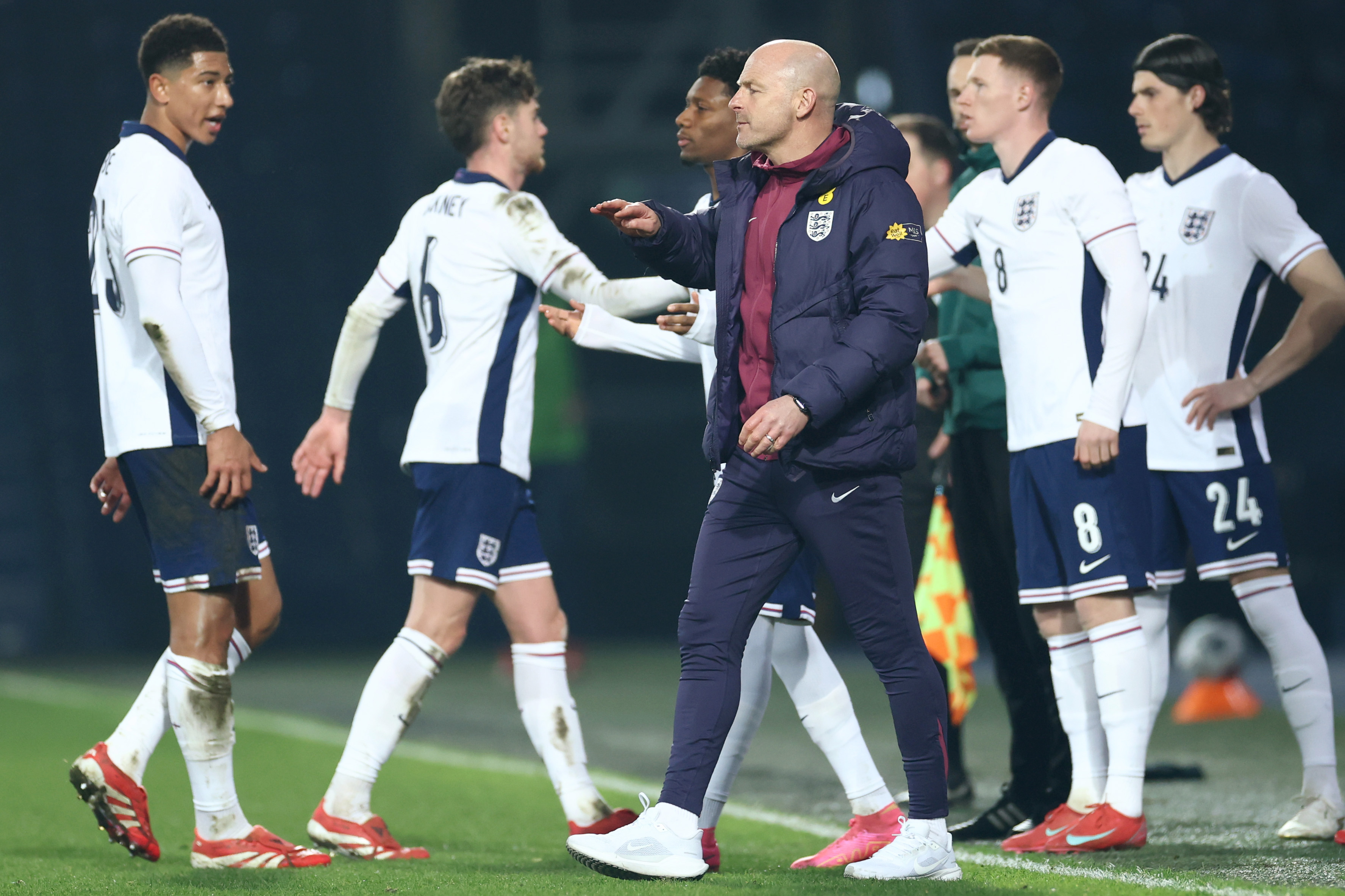 Lee Carsley and the England U21 players