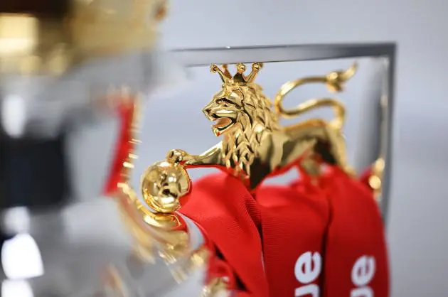 The Premier League trophy