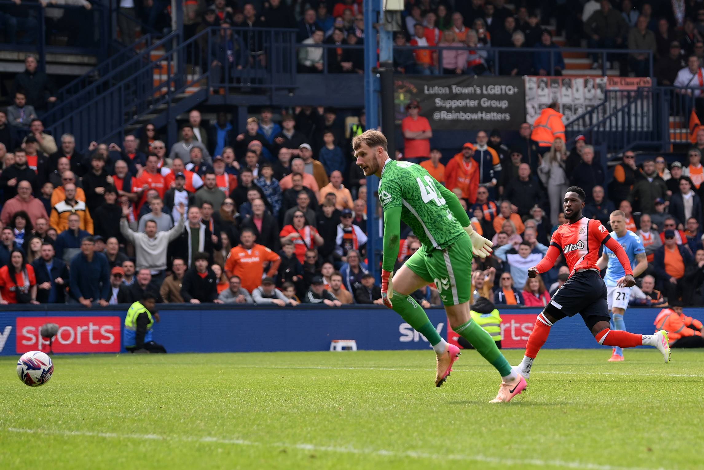 Shandon Baptiste scores for Luton Town