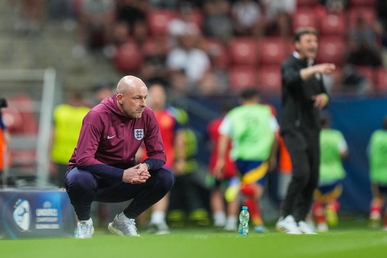 England U21 head coach Lee Carsley (Photo by Christian Hofer/Getty Images) via ONE FOOTBALL