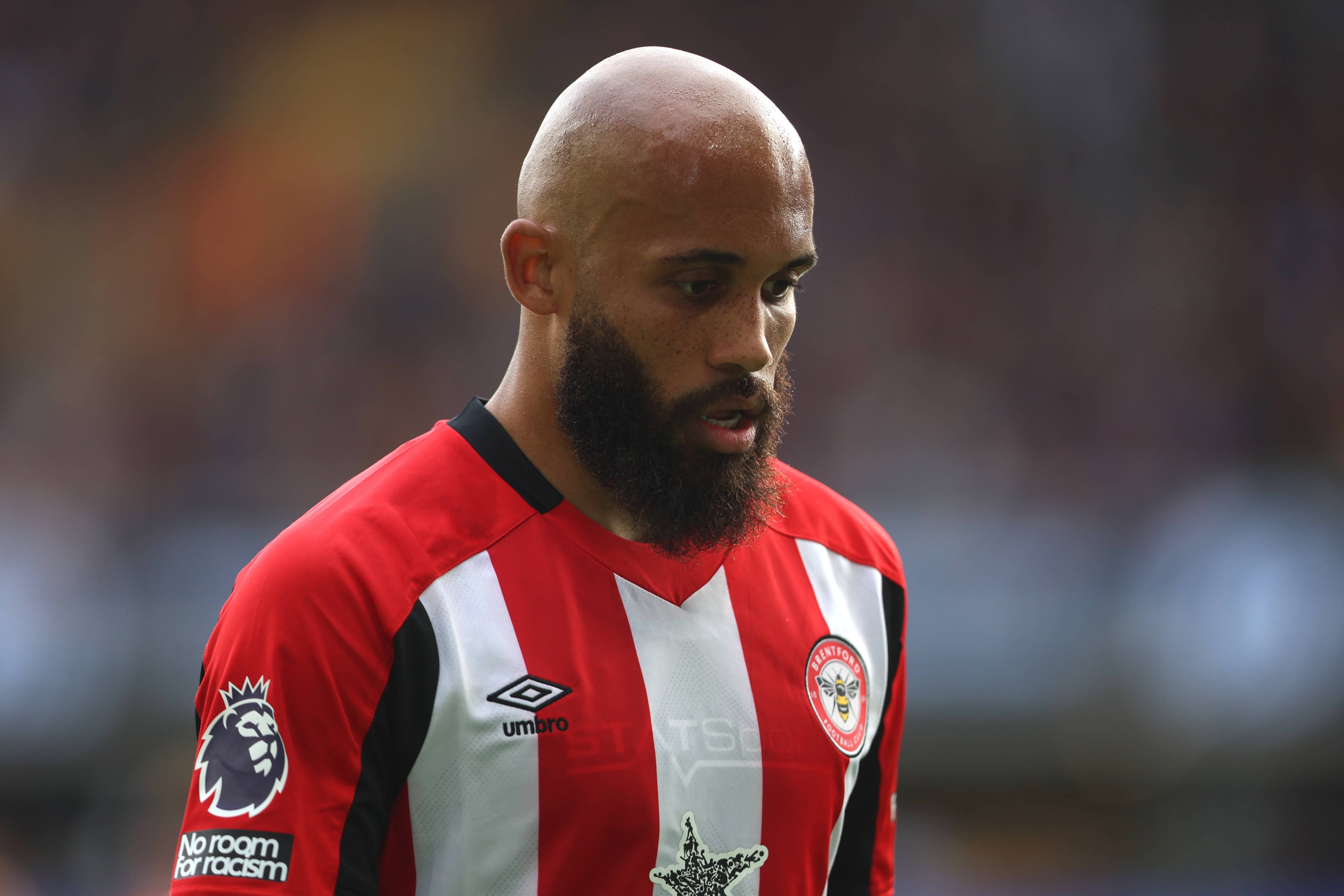 Brentford forward Bryan Mbeumo