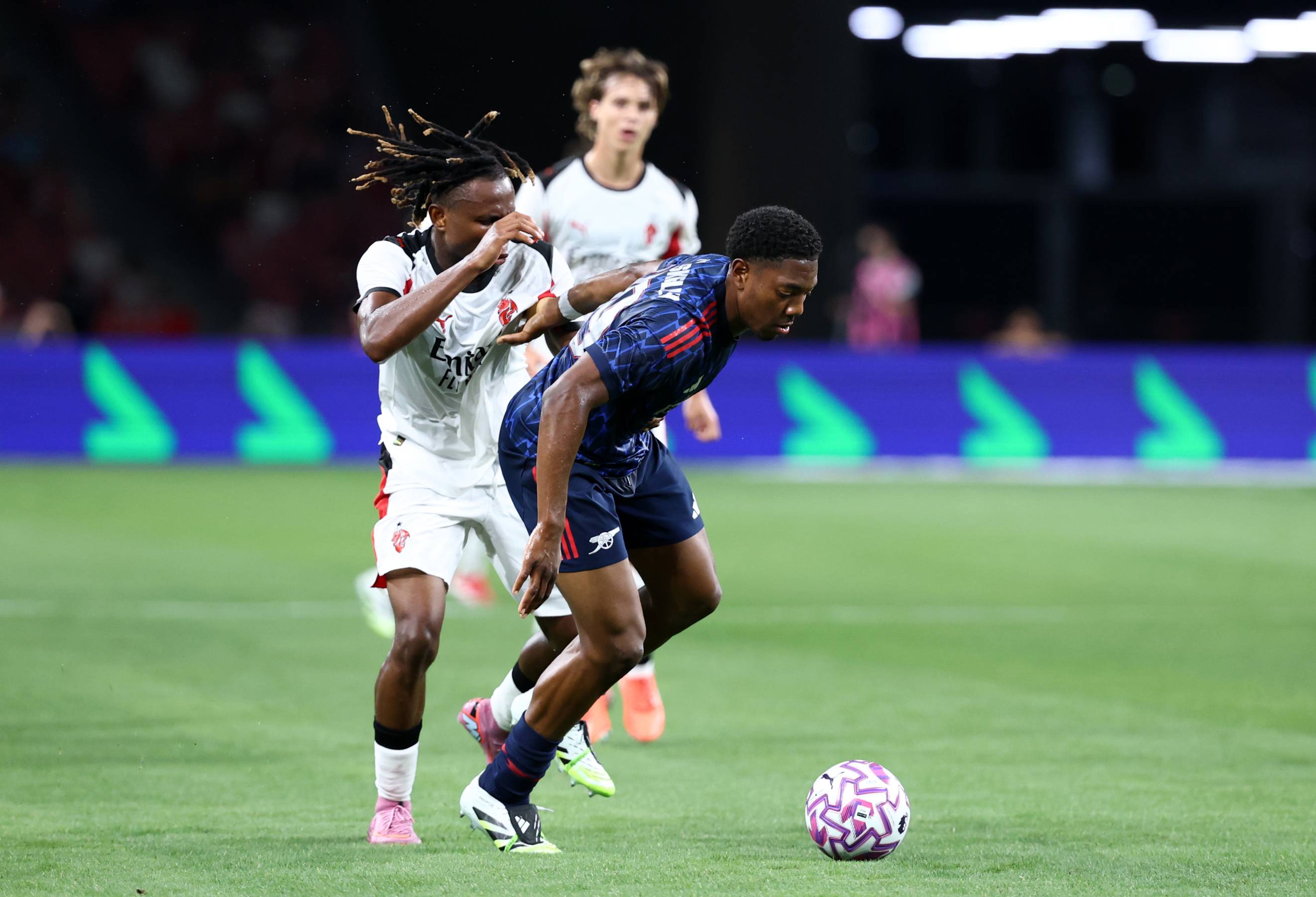 Arsenal against AC Milan