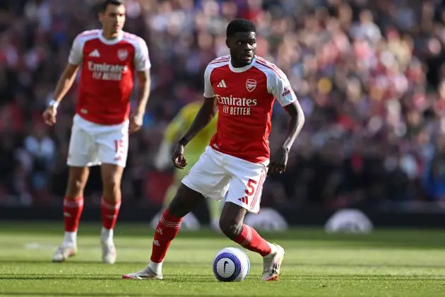 Former Arsenal midfielder Thomas Partey