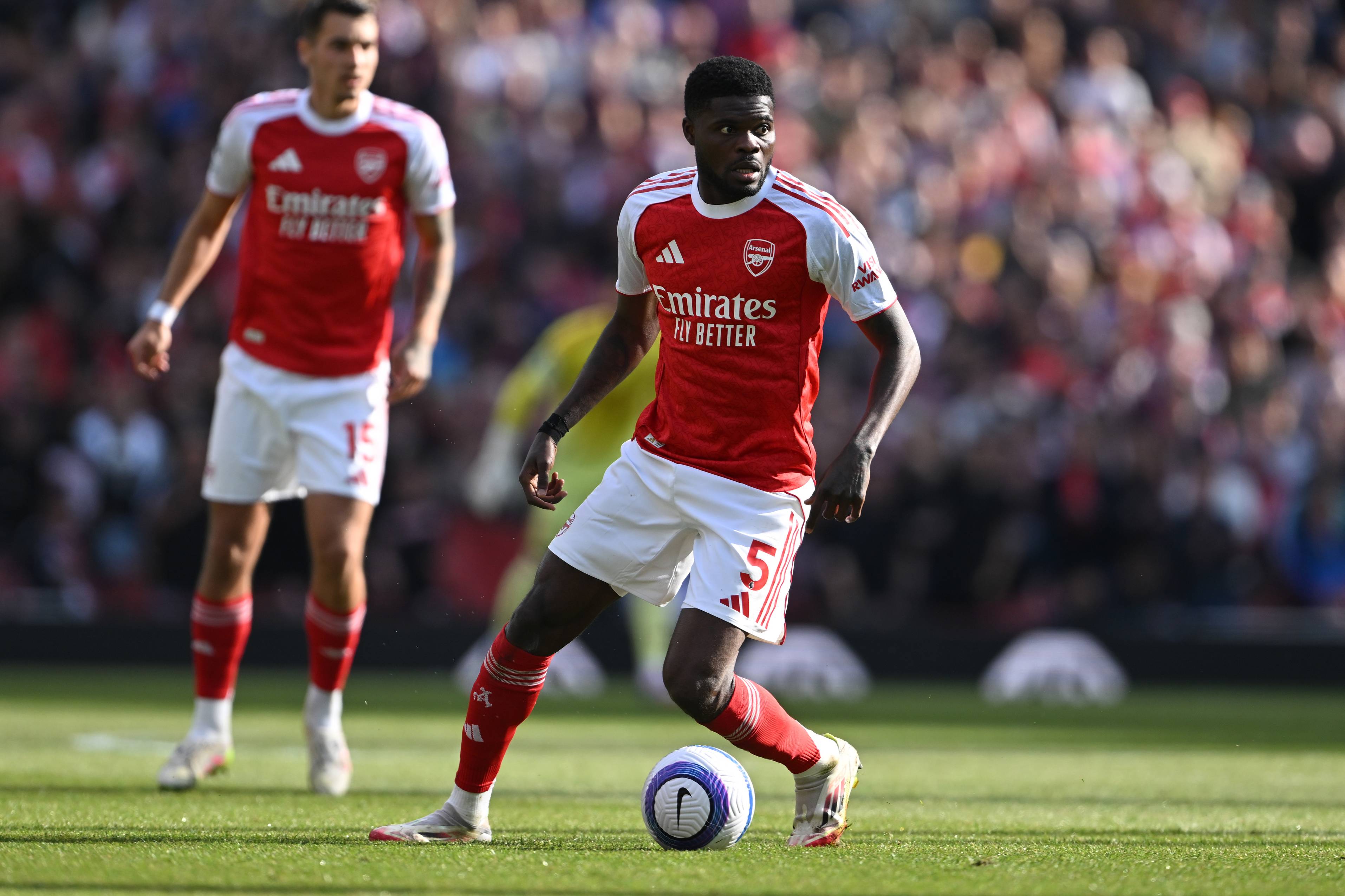 Former Arsenal midfielder Thomas Partey