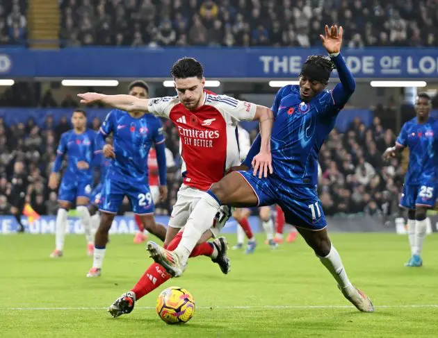 Declan Rice and Noni Madueke