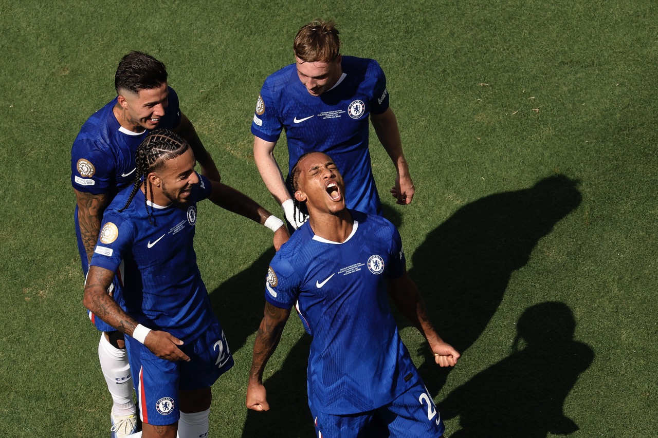 Joao Pedro celebrates (Photo by Michael Reaves/Getty Images via ONE FOOTBALL