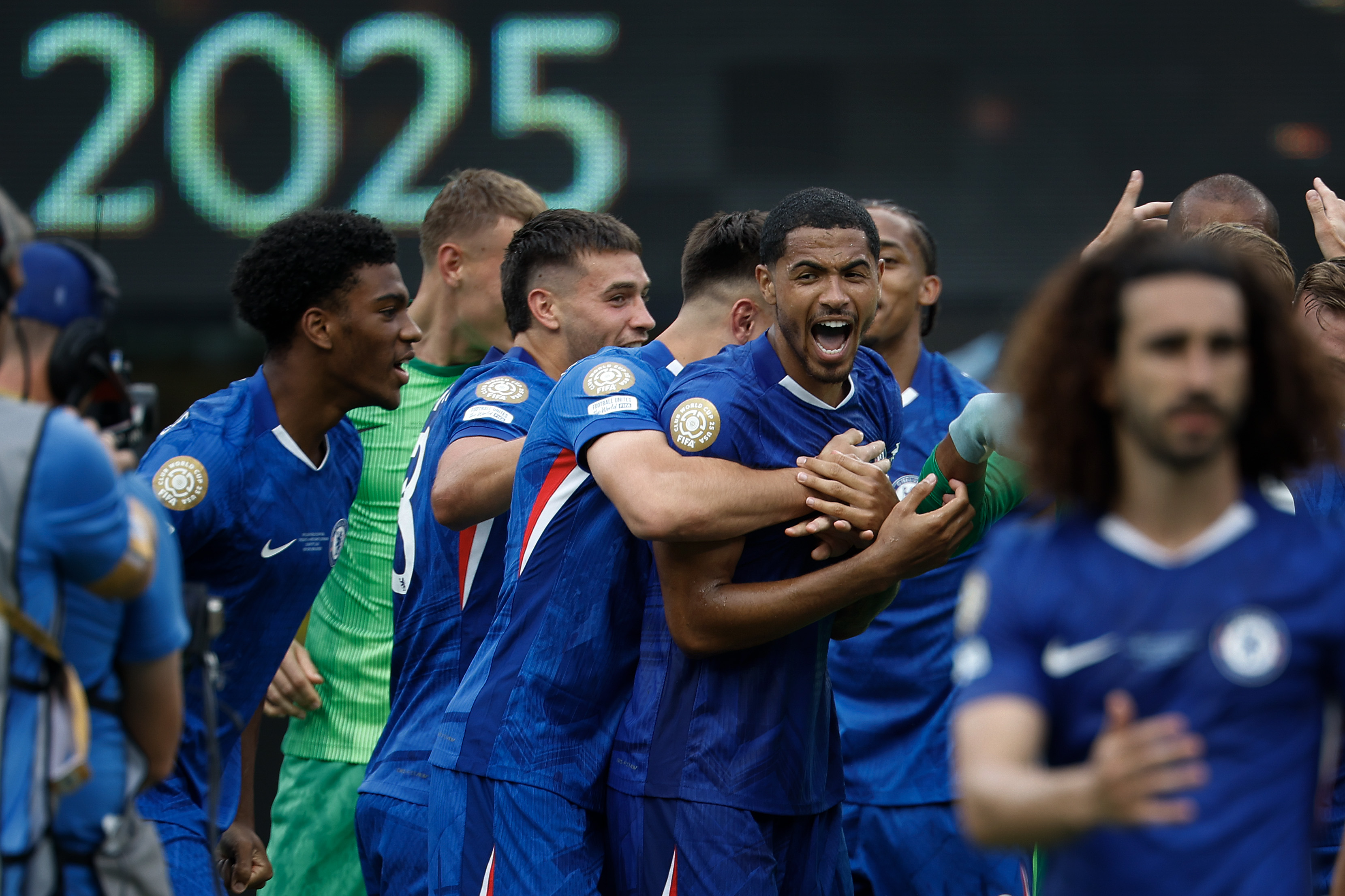 Chelsea celebrate winning the Club World Cup