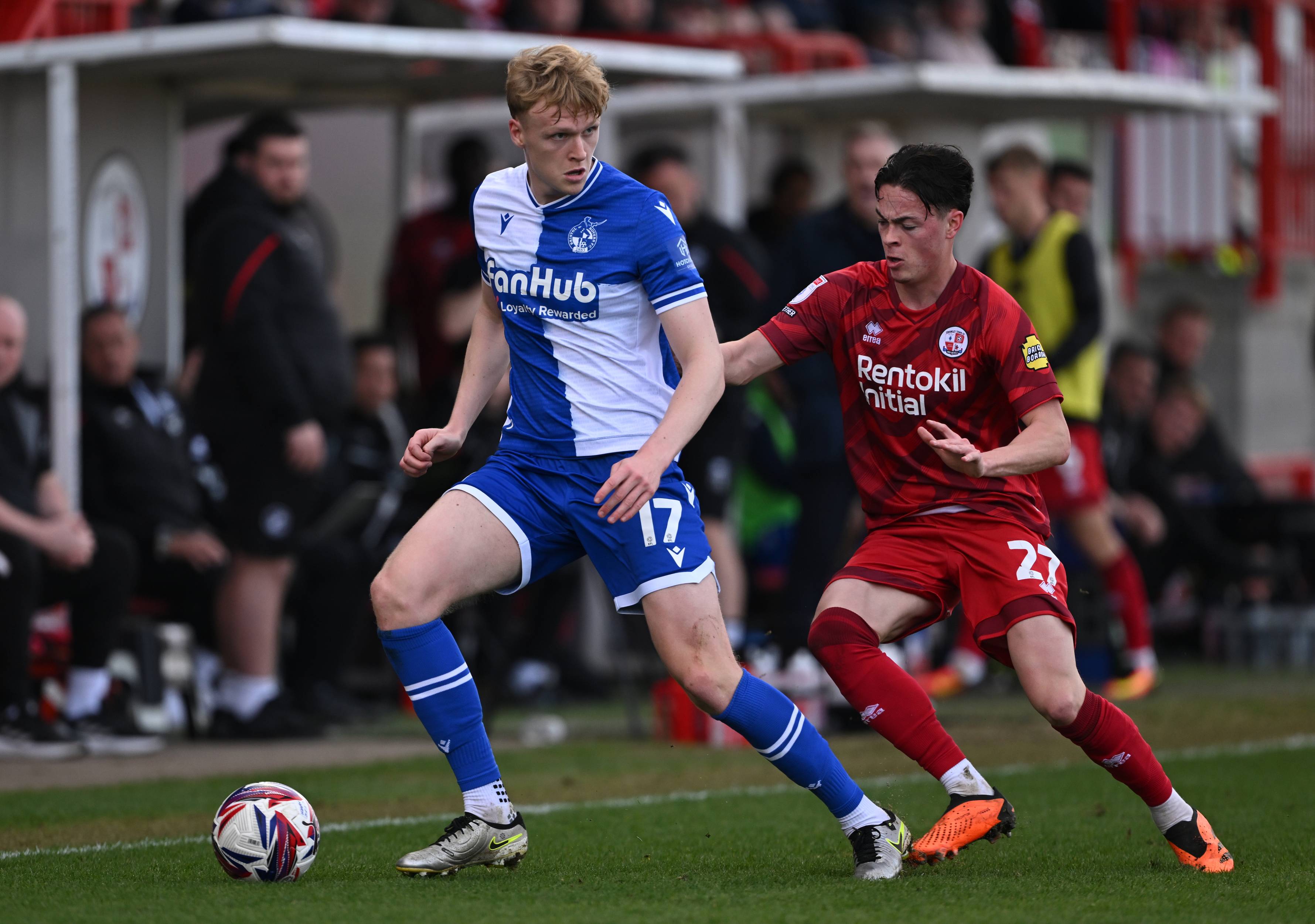 Connor Taylor in action for Bristol Rovers