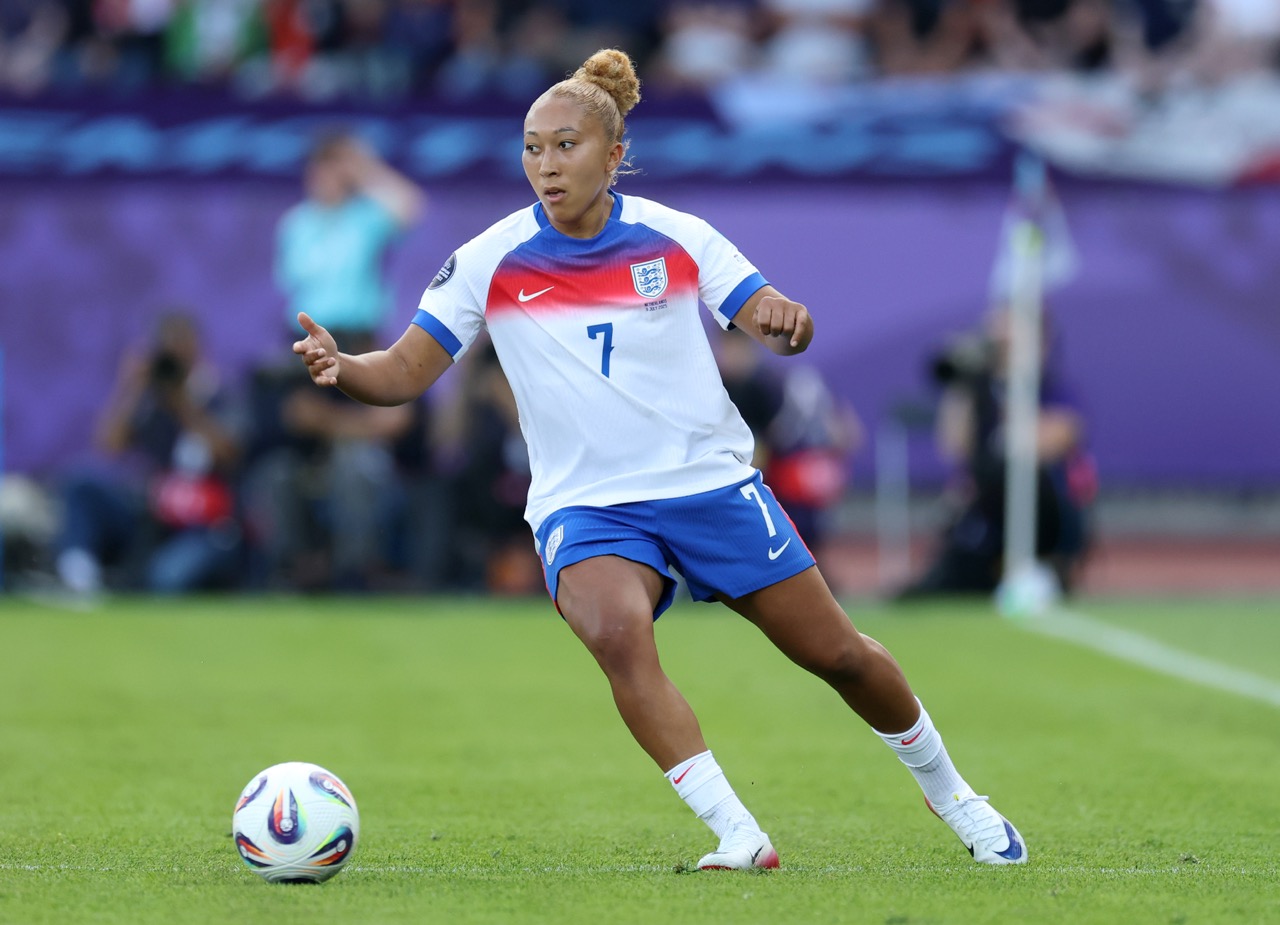 Sarina Wiegman 'does not know yet' if Lauren James will be fit for the European Championship final (Photo by Alexander Hassenstein/Getty Images) via ONE FOOTBALL