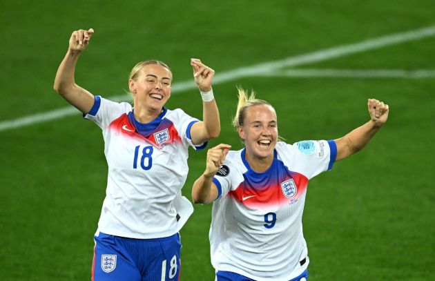 Chloe Kelly says England are having fun with the celebrations at Euro 2025 (Photo by Matthias Hangst/Getty Images via One Football)