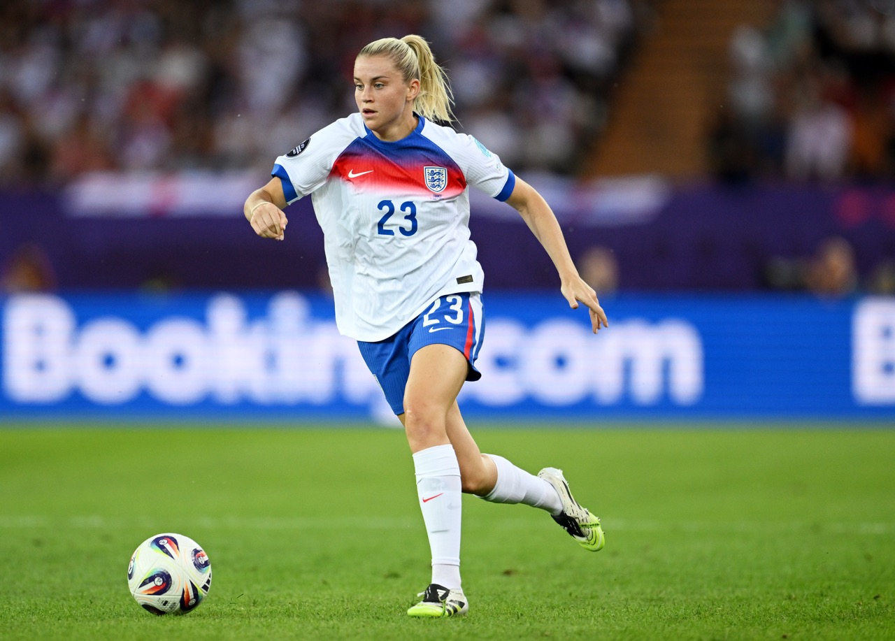 England striker Alessia Russo (Photo by Matthias Hangst/Getty Images via One Football)