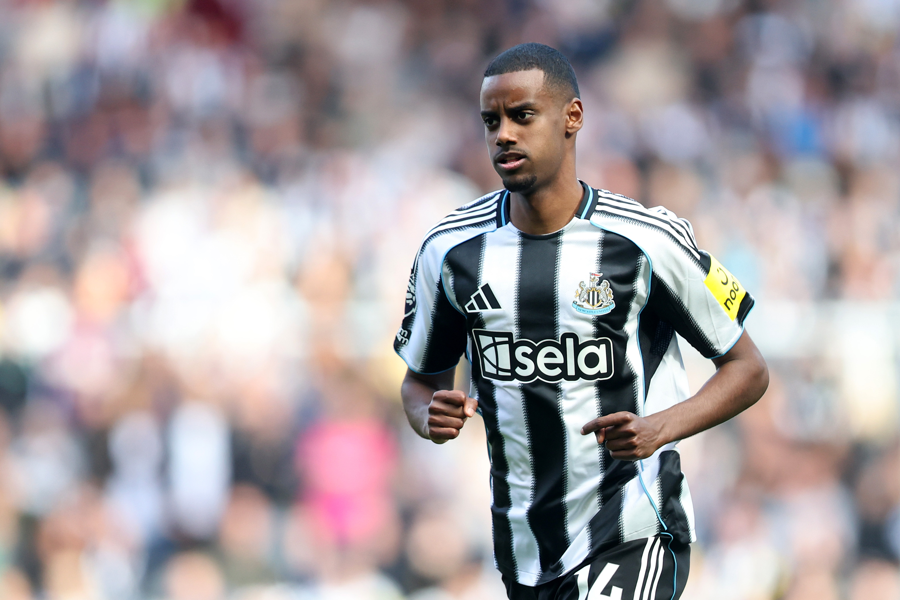 Newcastle striker Alexander Isak (Photo by George Wood/Getty Images) via ONE FOOTBALL