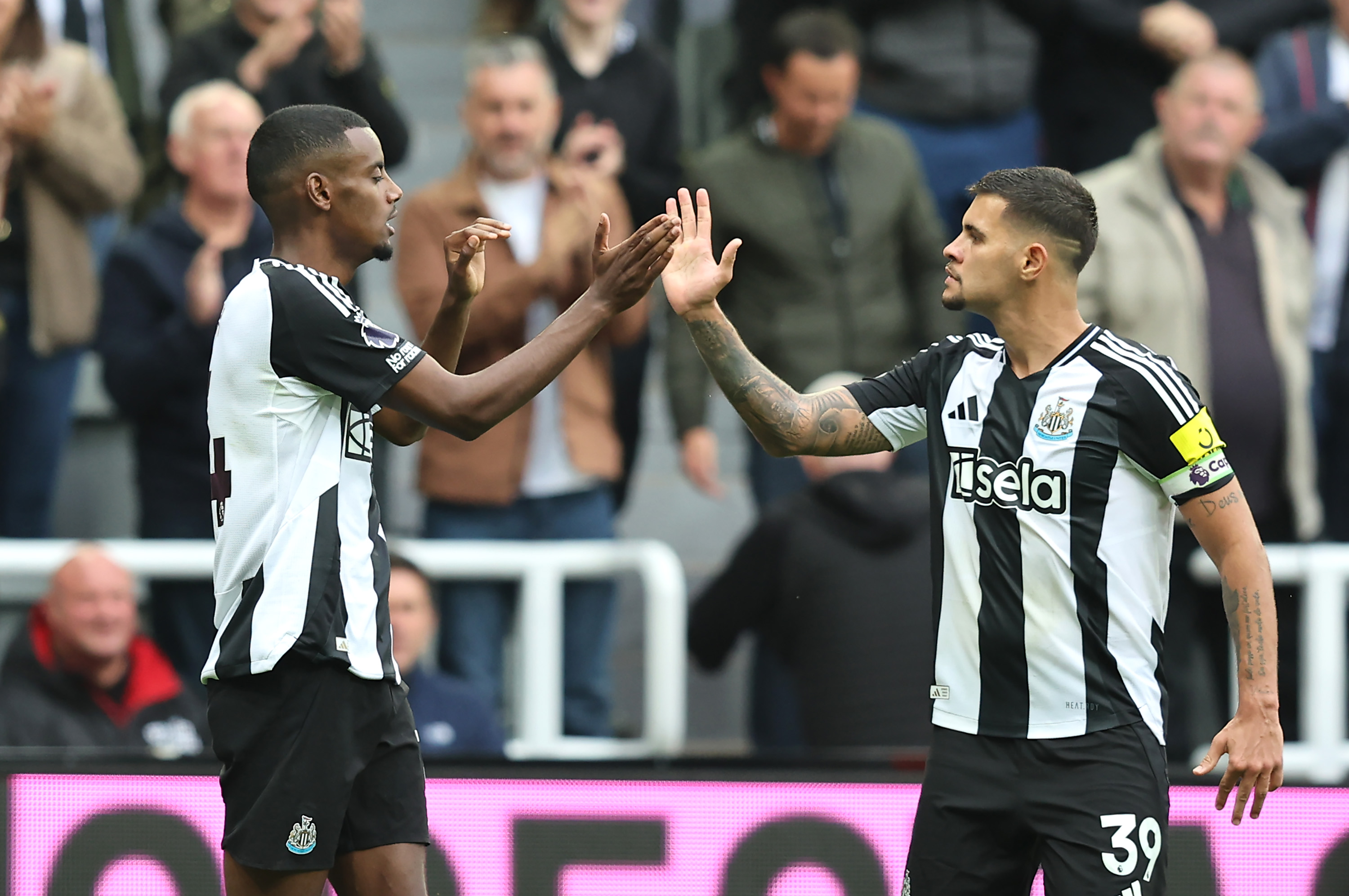 Bruno Guimaraes and Alexander Isak