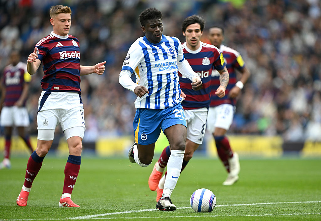 Brighton midfielder Carlos Baleba