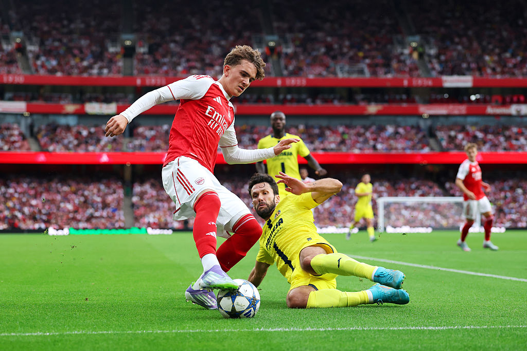 Max Dowman in action for Arsenal