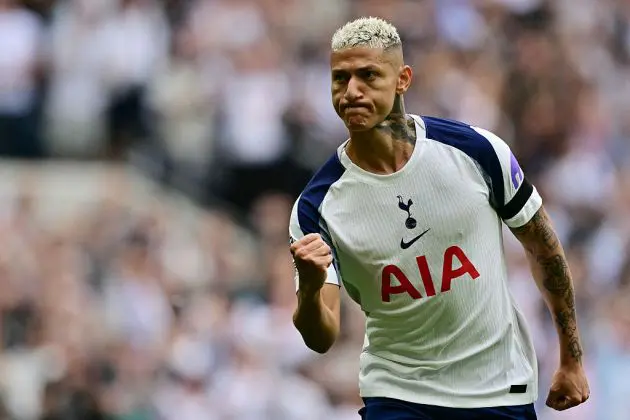 Richarlison celebates against Burnley