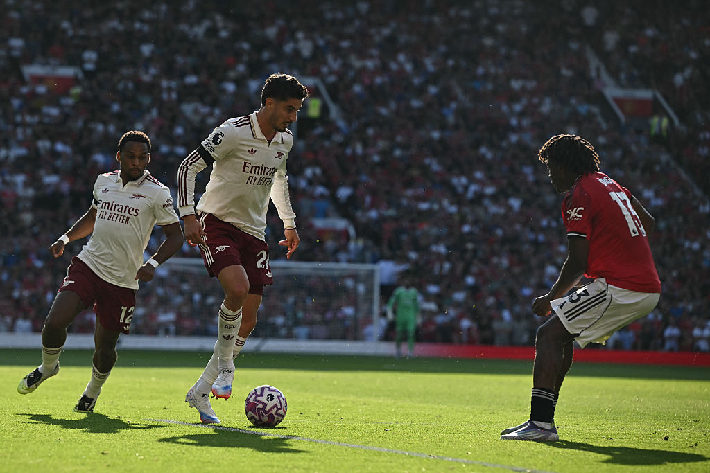 Kai Havertz playing against Man Utd