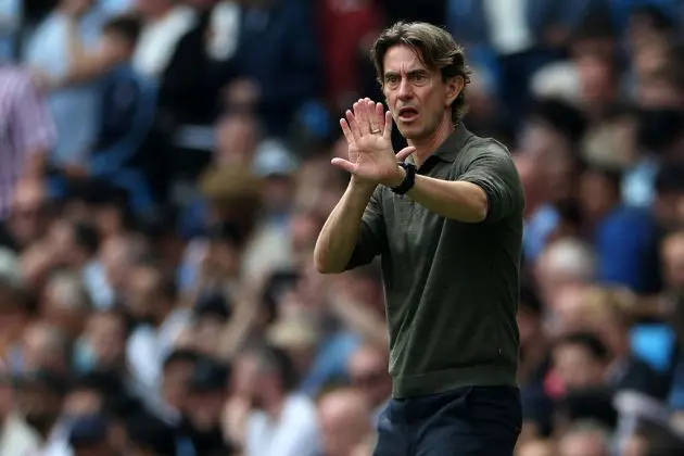 Spurs head coach Thomas Frank