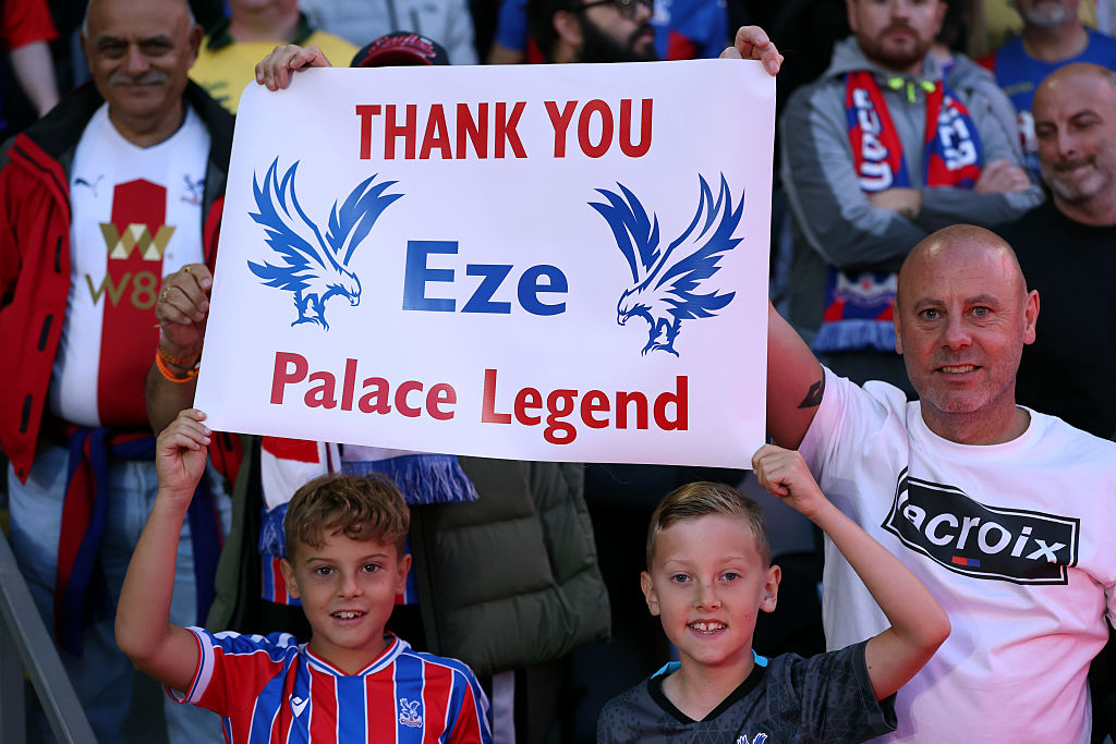 Crystal Palace fans say goodbye to Ebere Eze