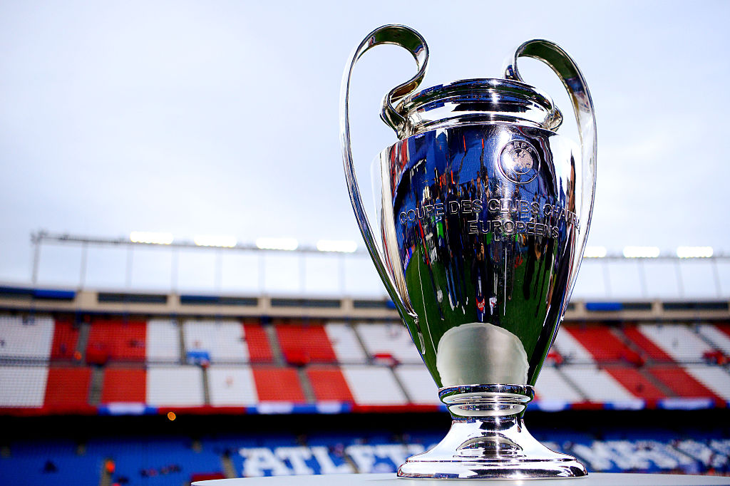 The Champions League trophy