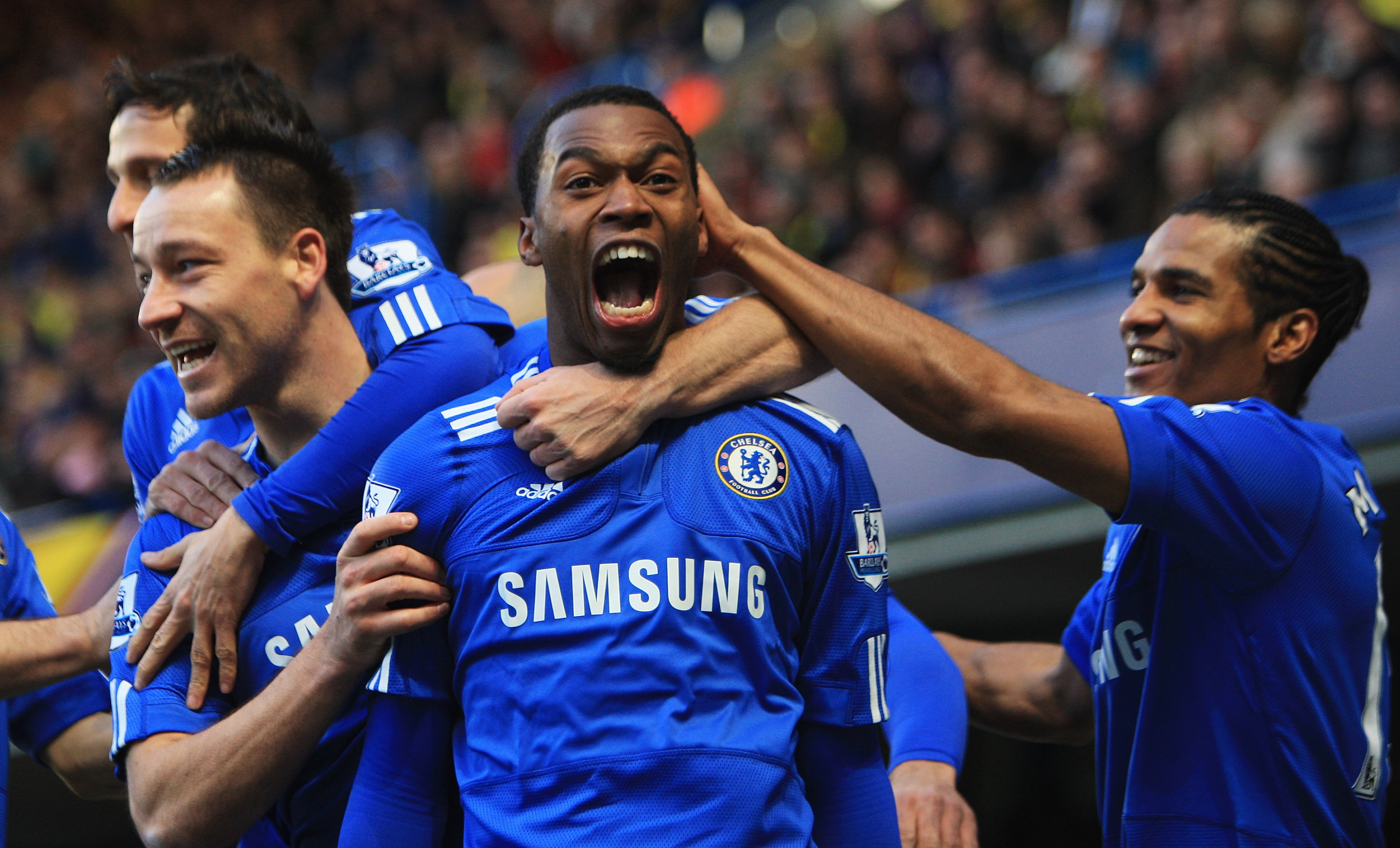 Daniel Sturridge playing for Chelsea