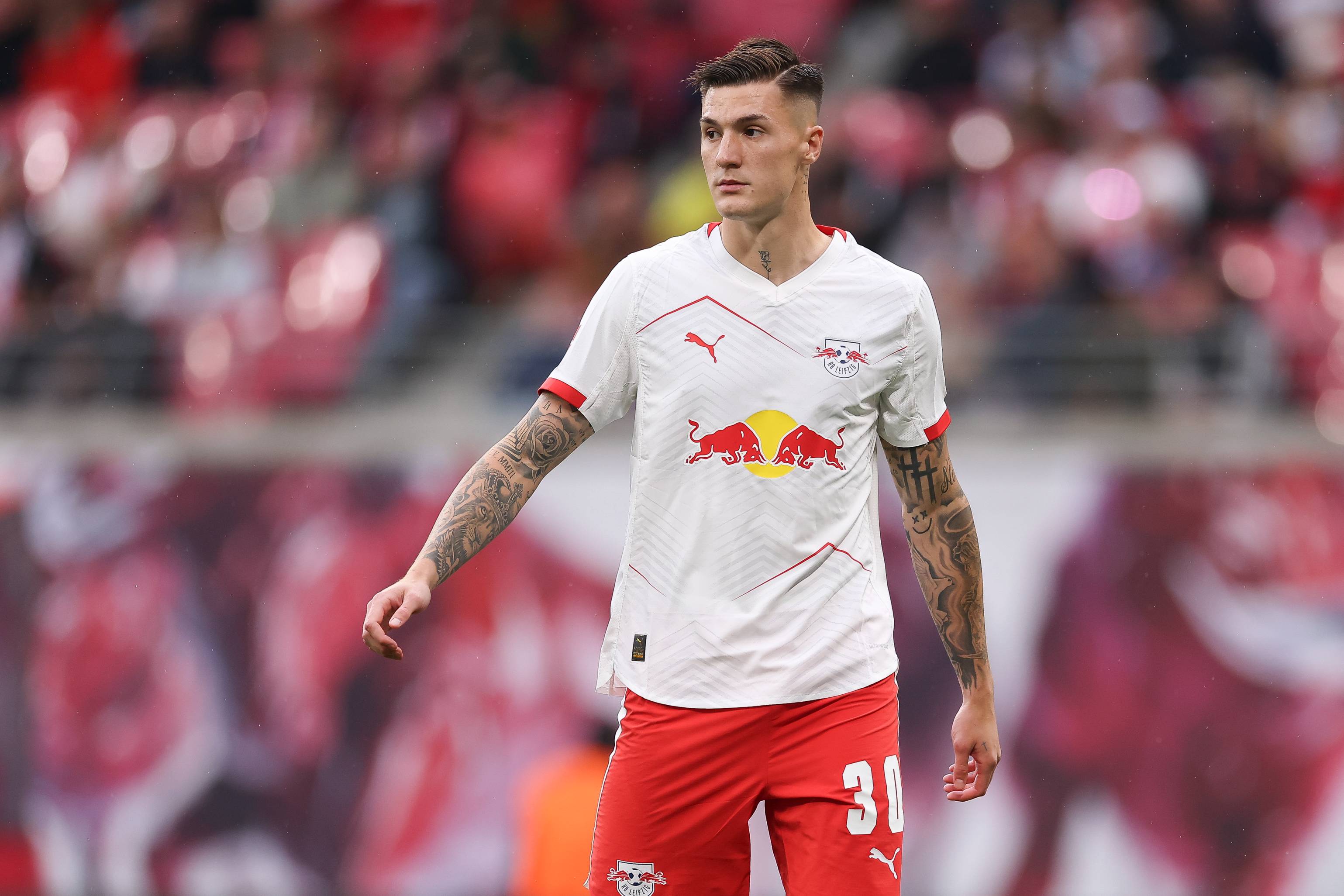 RB Leipzig striker Benjamin Sesko