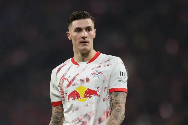 Benjamin Sesko (Photo by Maja Hitij/Getty Images) via ONE FOOTBALL