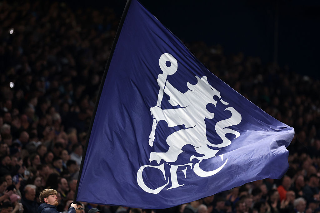 Chelsea supporters' flag
