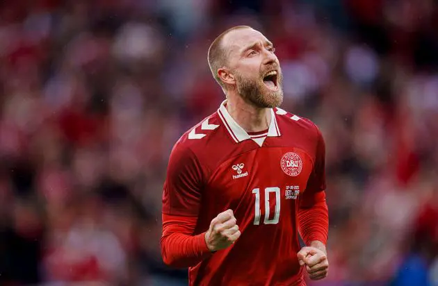 Denmark midfielder Christian Eriksen
