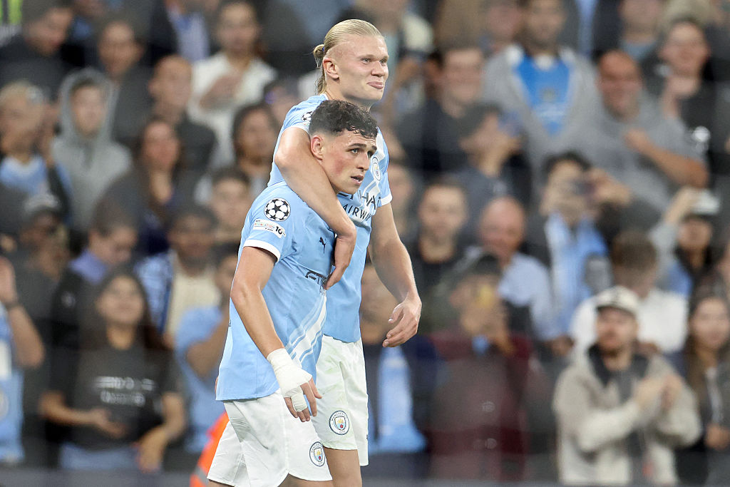 Phil Foden and Erling Haaland