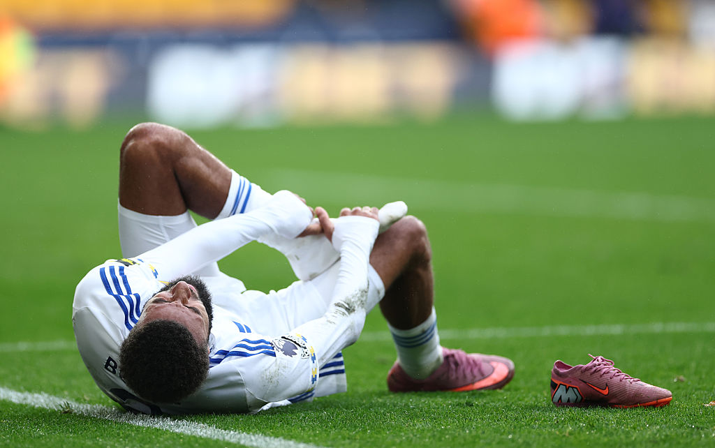 Jayden Bogle was injured against Wolves