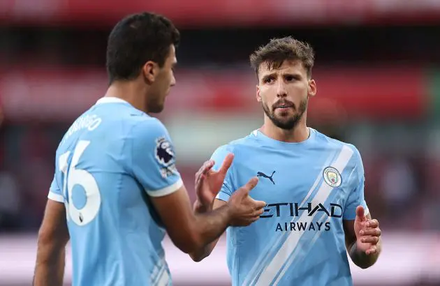 Ruben Dias (right)