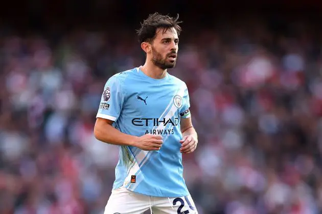 Man City midfielder Bernardo Silva