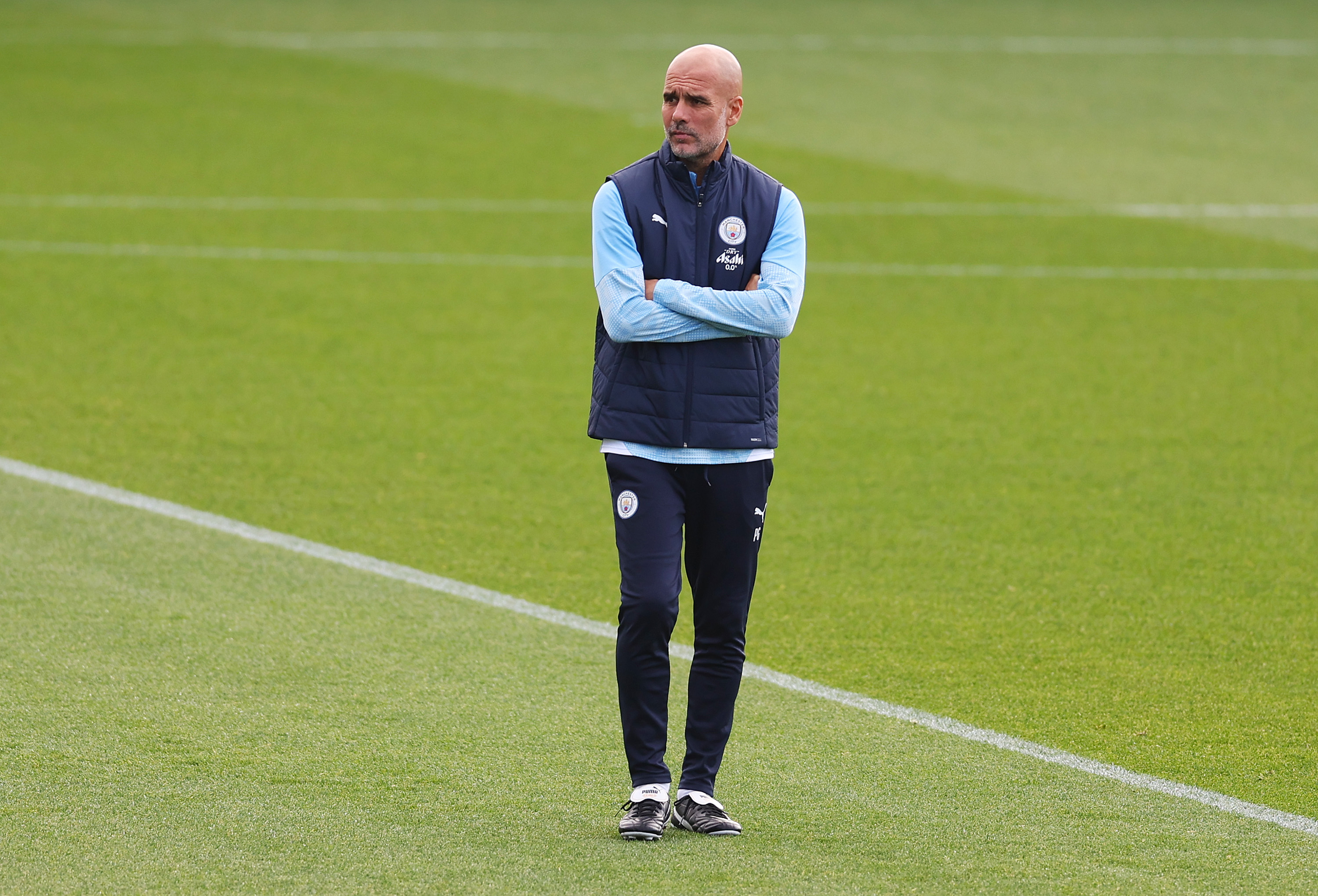 Man City boss Pep Guardiola (Photo by Molly Darlington/Getty Images)