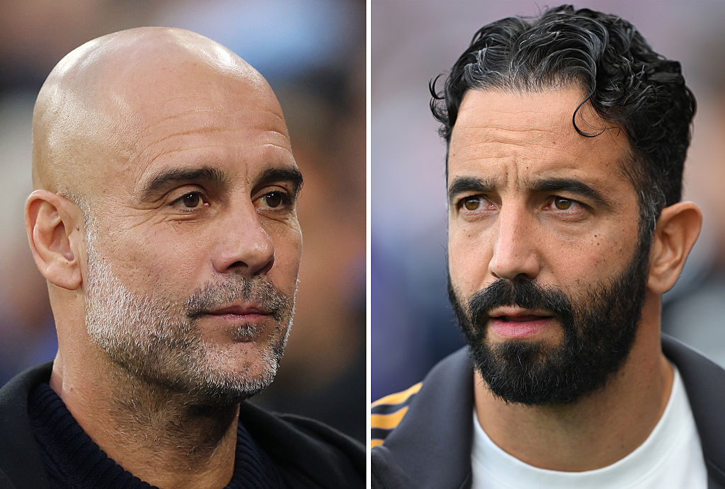 Pep Guardiola and Ruben Amorim