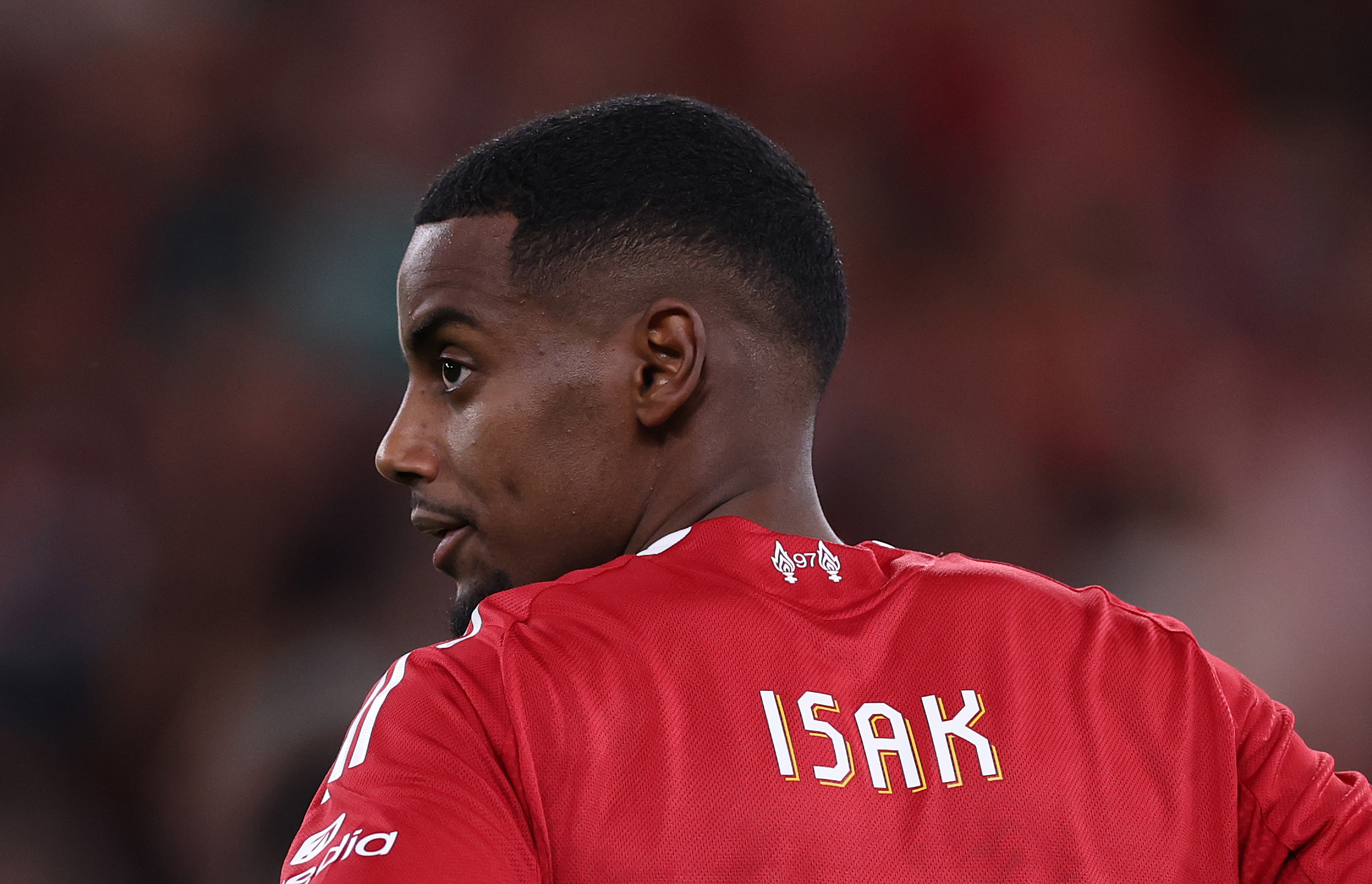 Liverpool striker Alexander Isak
