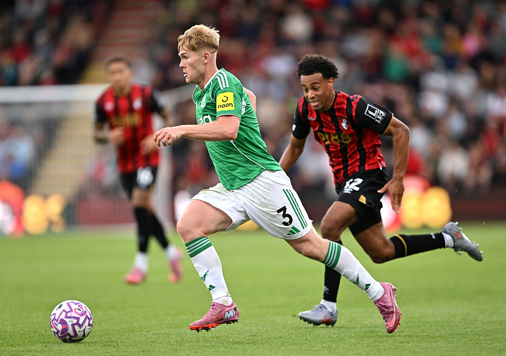 Newcastle defender Lewis Hall