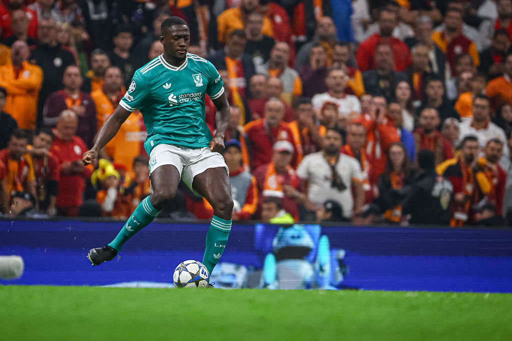 Ibrahima Konate in action for Liverpool