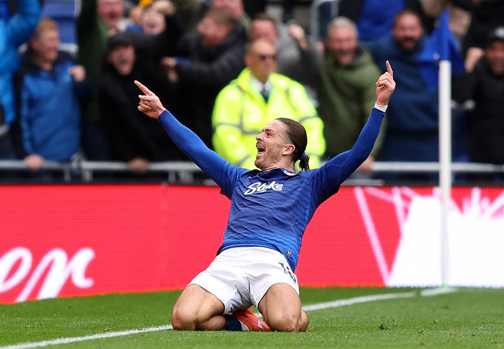 Jack Grealish celebrates (Photo by Matt McNulty/Getty Images)