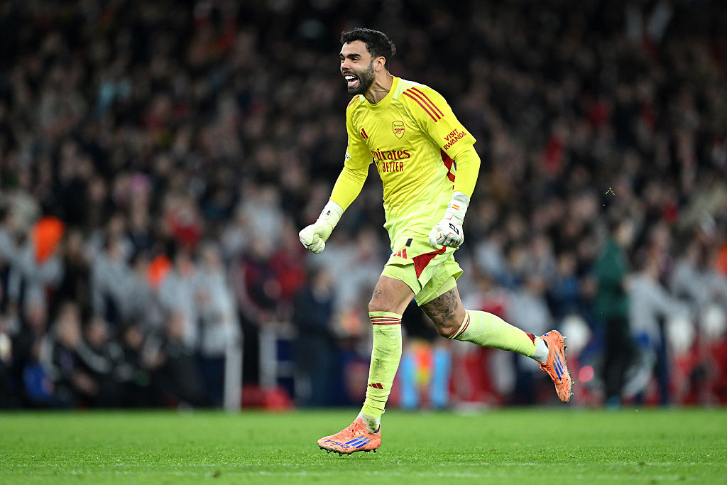 Arsenal goalkeeper David Raya
