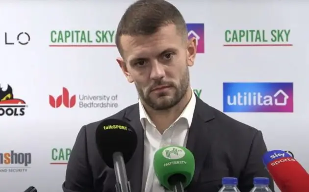 New Luton Town boss Jack Wilshere (IMAGE: HAYTERS TV)