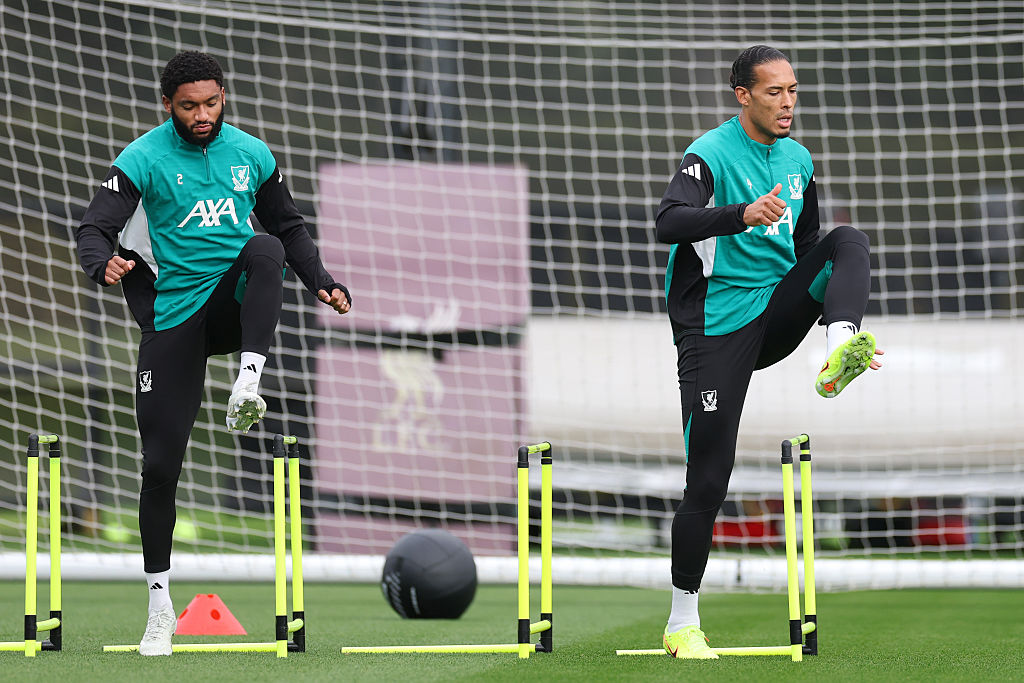 Joe Gomez and Virgil van Dijk