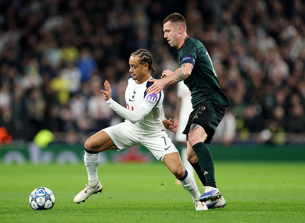 Xavi Simons of Spurs (Photo by Warren Little/Getty Images)