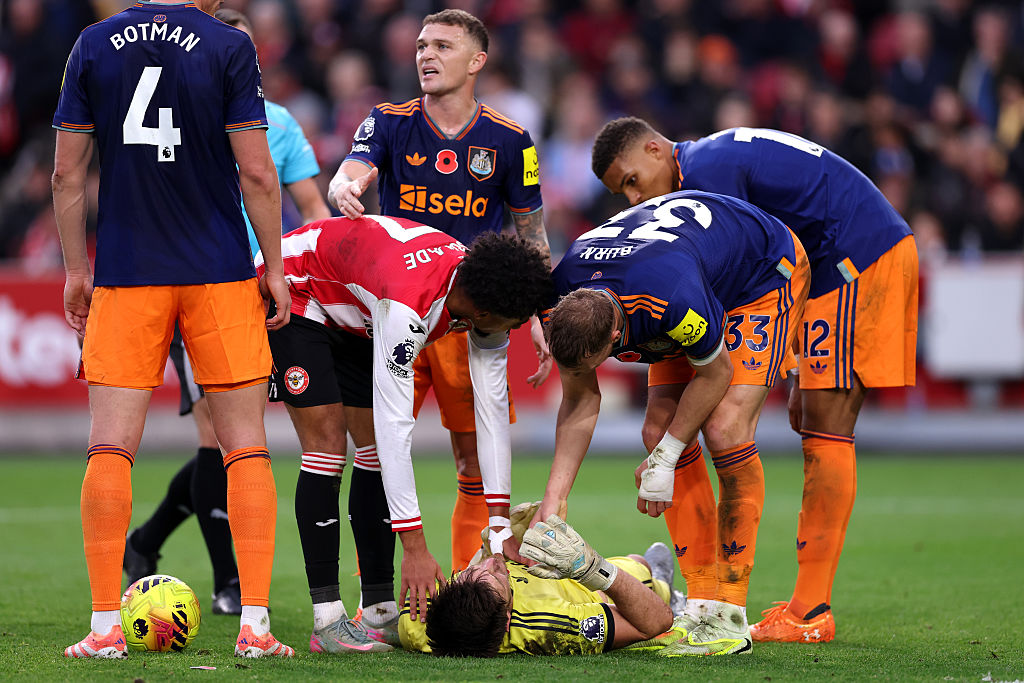 Nick Pope suffered concussion against Brentford
