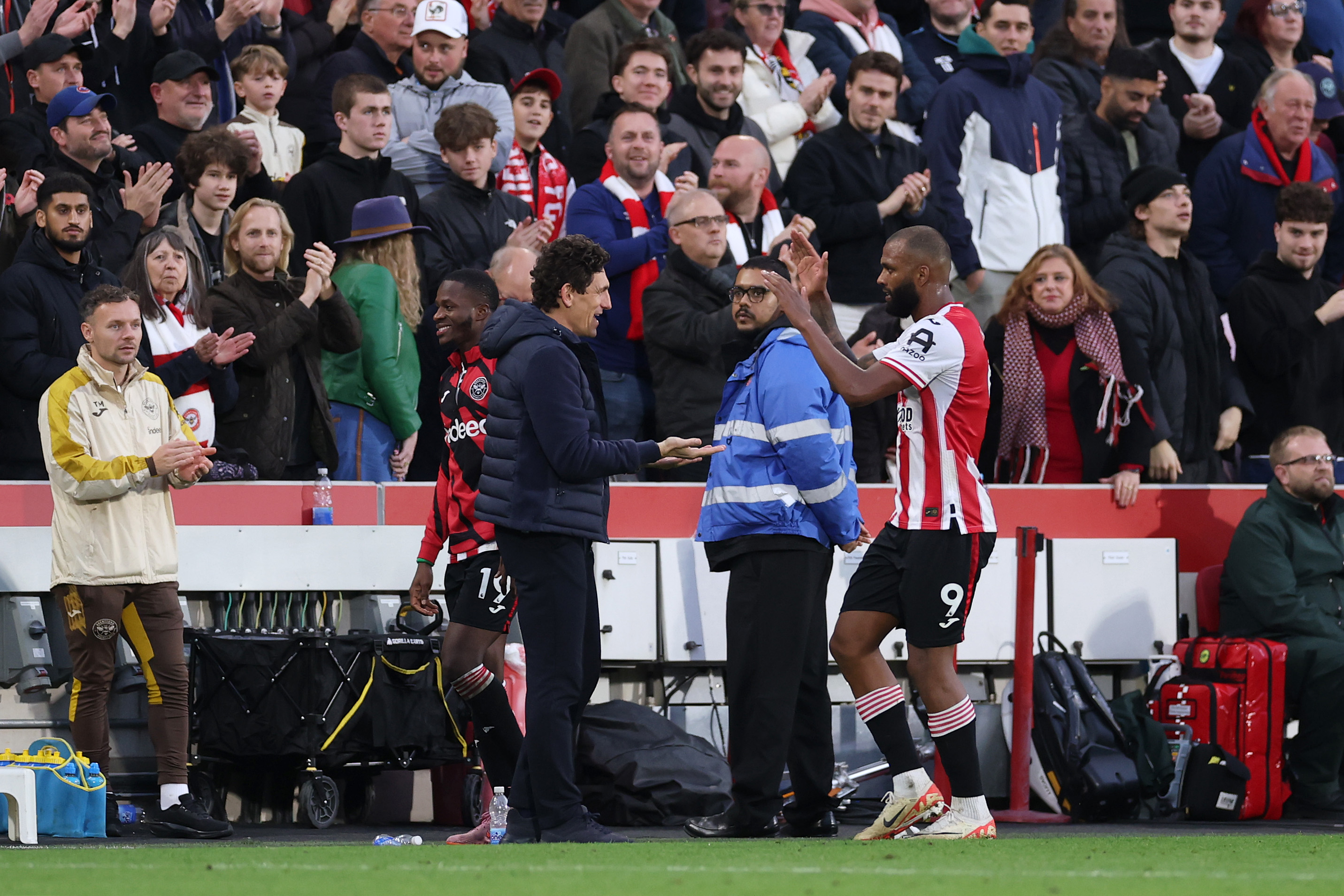 Igor Thiago celebrates scoring against Newcastle